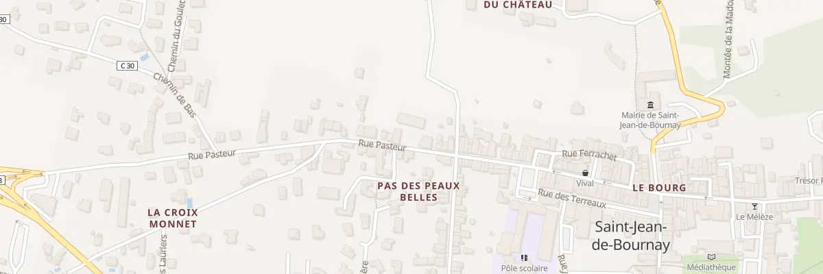 Plan du 10 Rue Pasteur à Saint-Jean-de-Bournay