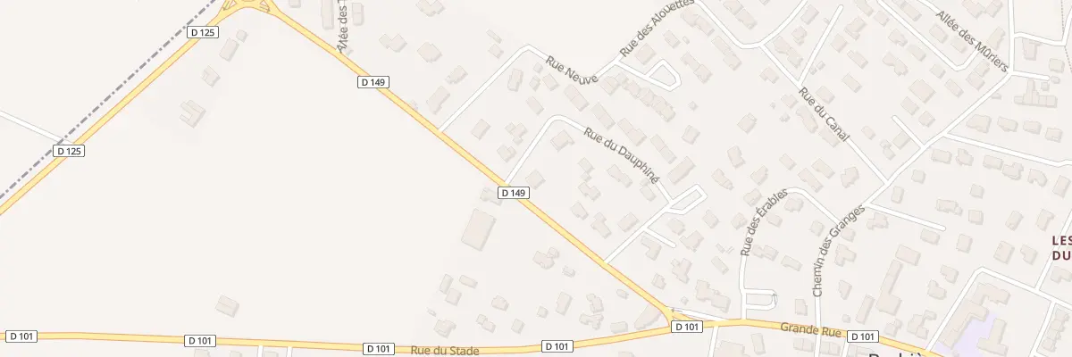 Plan du 20 Rue du Dauphiné à Barbières