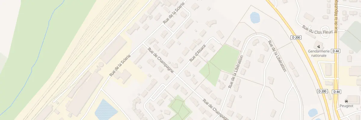 Plan du 3 Rue d’Alsace à Bologne