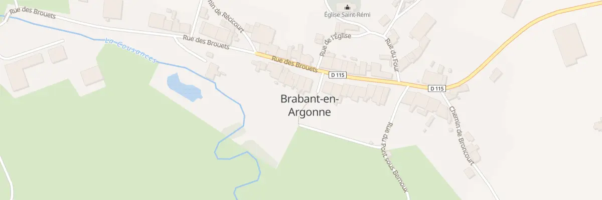 Plan du 14 Rue des Brouets à Brabant-en-Argonne