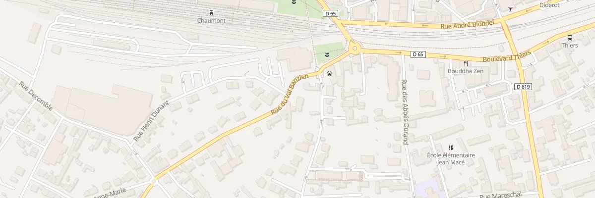 Plan du 1 Rue du Val Barizien à Chaumont