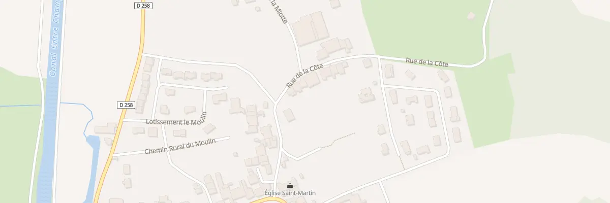 Plan du 8 Rue de la Côte à Viéville