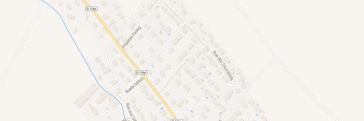 Plan du 6 Rue des Eglantines à Izeure