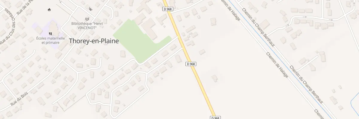 Plan du 1 Rue du Clos des Gourmets à Thorey-en-Plaine
