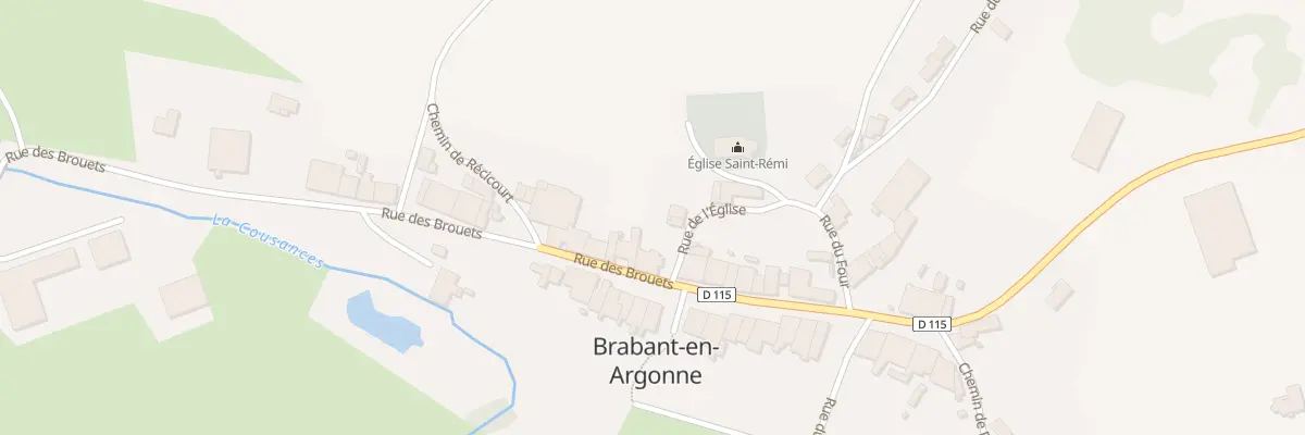 Plan du 23 Rue des Brouets à Brabant-en-Argonne