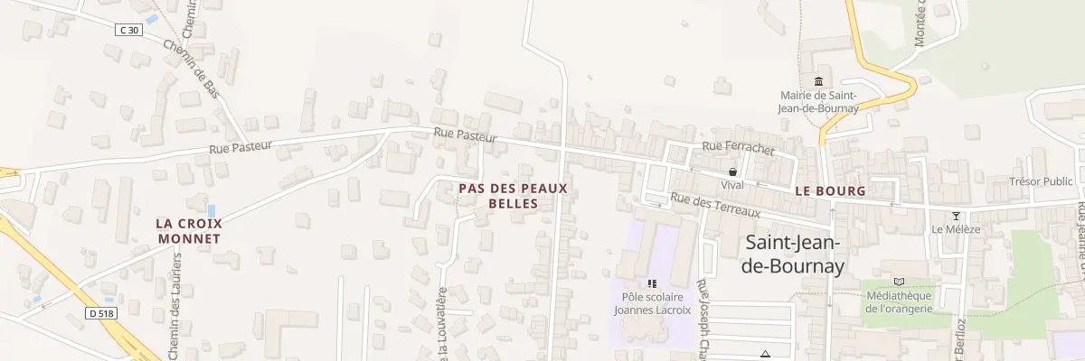 Plan du 3 Rue Pasteur à Saint-Jean-de-Bournay