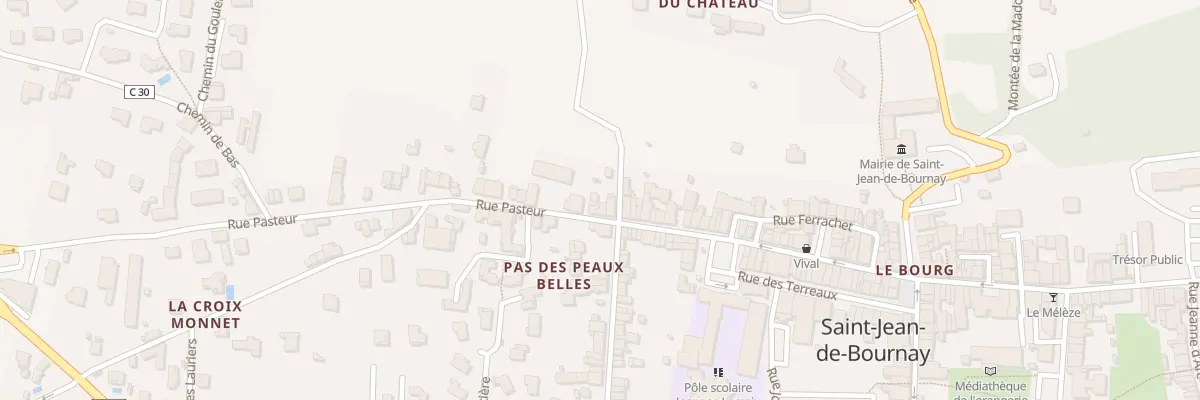 Plan du 6 Rue Pasteur à Saint-Jean-de-Bournay