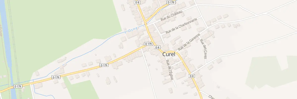 Plan du 1 Rue de la Gare à Curel