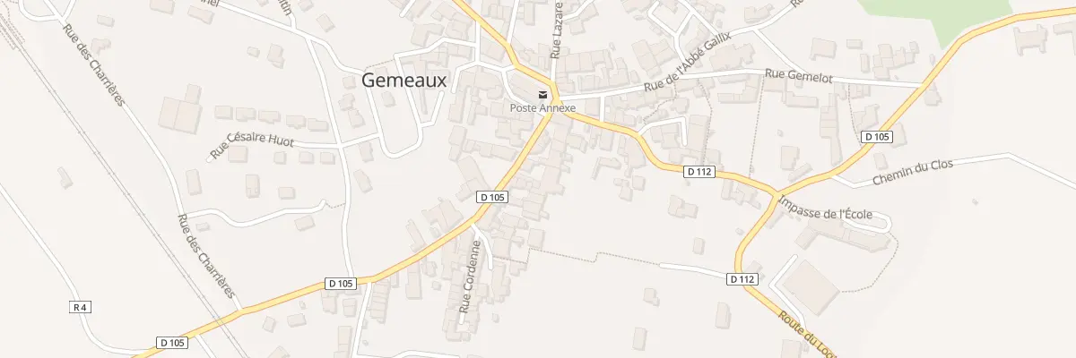Plan du 11 Rue Jean Philippe Rameau à Gemeaux