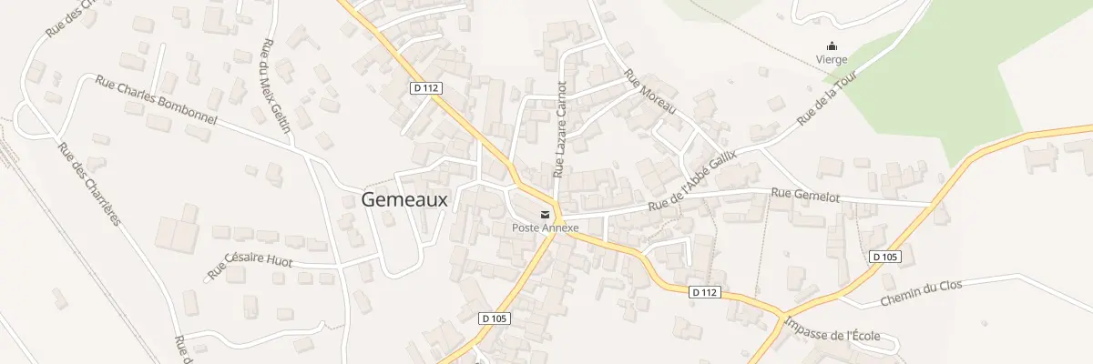 Plan du 6B Pl des Halles à Gemeaux