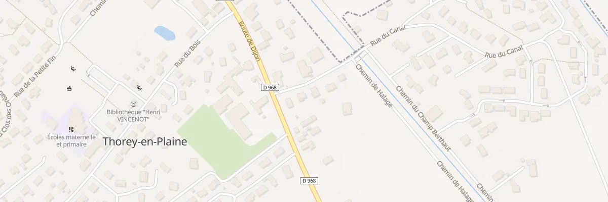 Plan du 4 Rue du Canal à Thorey-en-Plaine