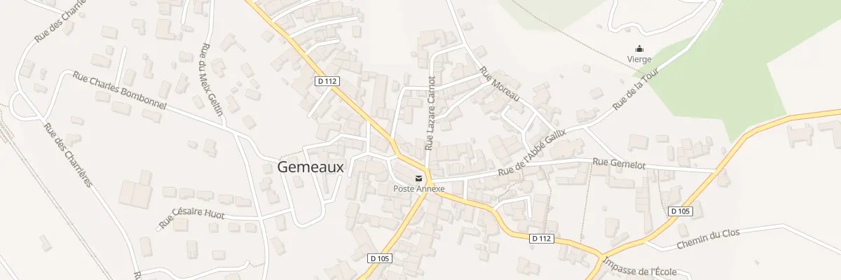 Plan du 5 Rue Lazare Carnot à Gemeaux