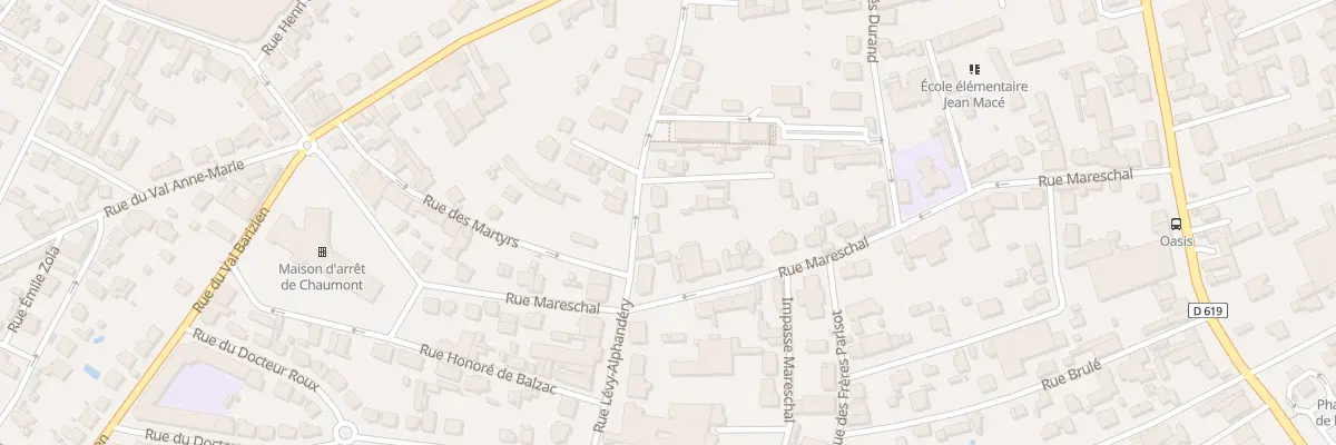 Plan du 33 Rue Lévy-Alphandéry à Chaumont