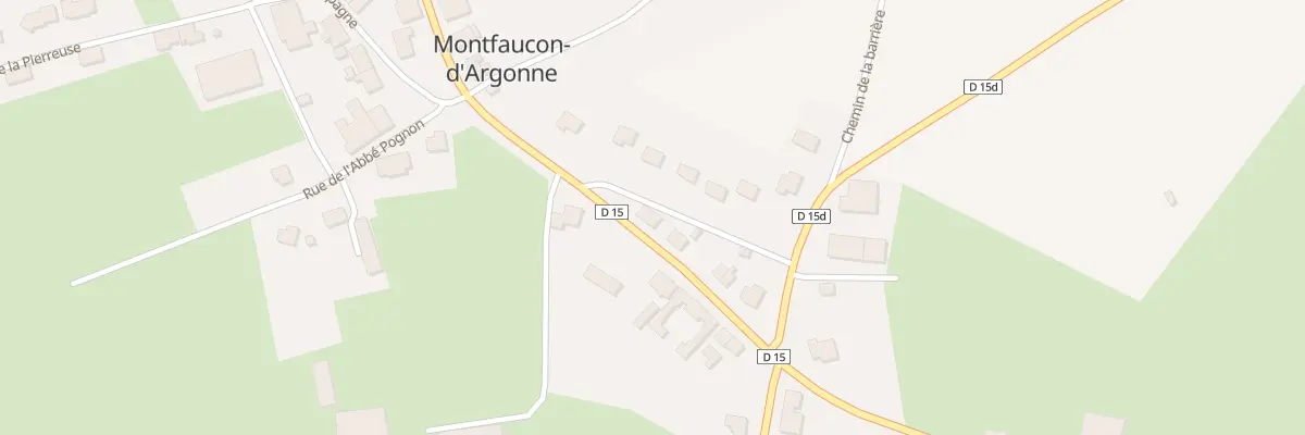 Plan du 22 Rue Raymond Poincare à Montfaucon-d’Argonne