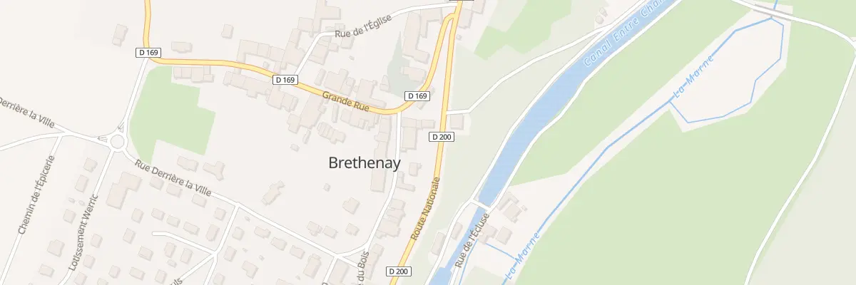 Plan du 1 Route Nationale 67 à Brethenay