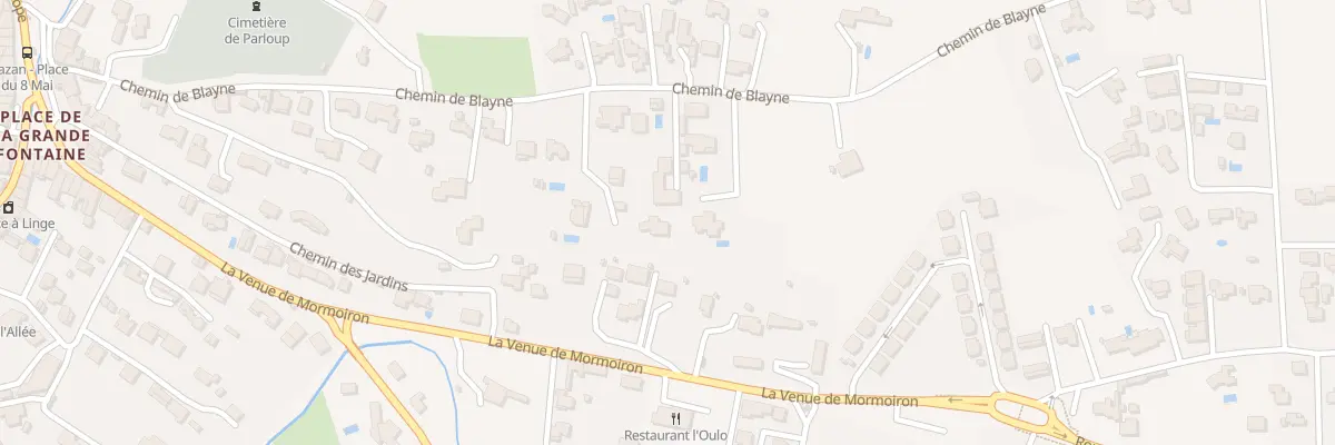 Plan du 7225 La Venue de Mormoiron à Mazan
