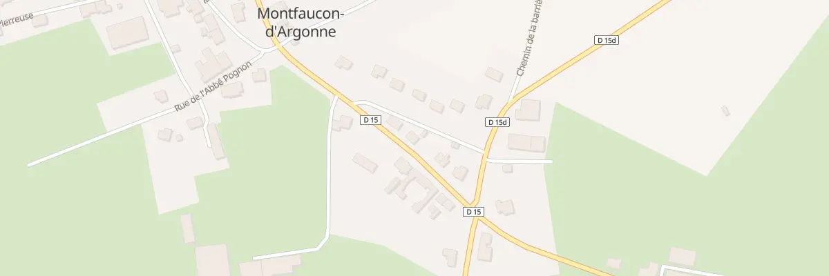 Plan du 20 Rue Raymond Poincare à Montfaucon-d’Argonne