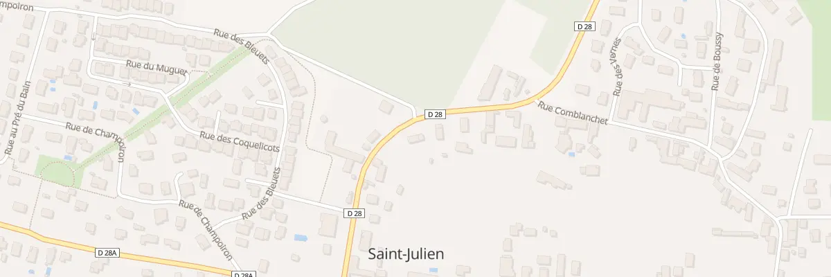 Plan du 44 Rue des Louvières à Saint-Julien