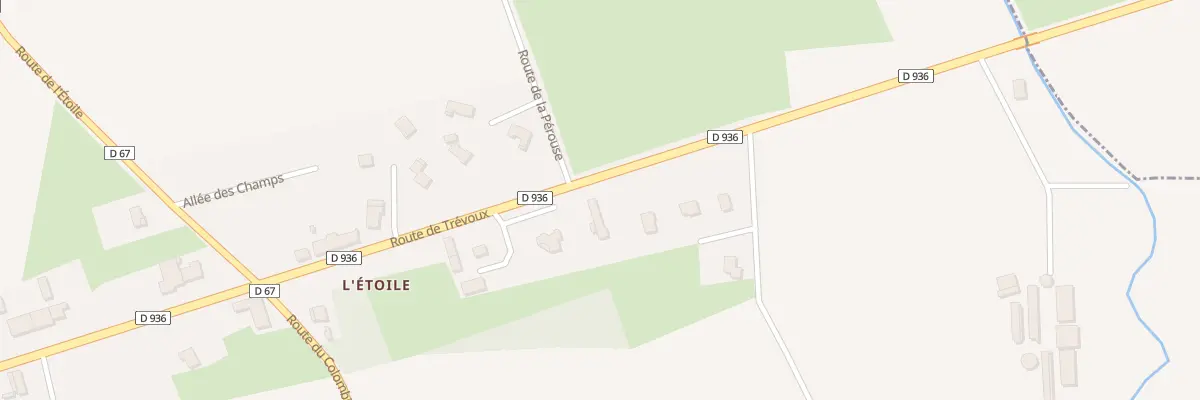 Plan du 461 Rte de Trevoux à Montracol