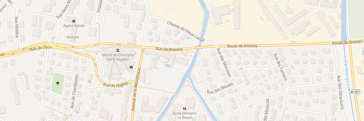 Plan du 8 Rue de Bressey à Chevigny-Saint-Sauveur
