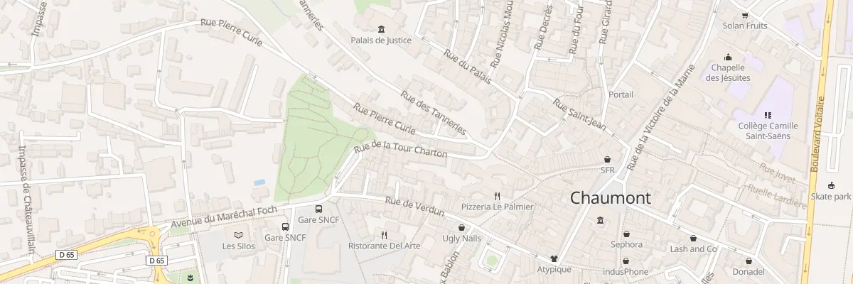 Plan du 9 Rue Pierre Curie à Chaumont