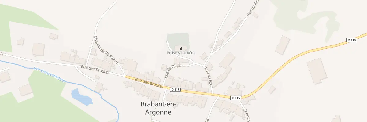 Plan du 5 Rue de l’Eglise à Brabant-en-Argonne