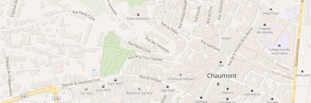 Plan du 8 Rue Pierre Curie à Chaumont