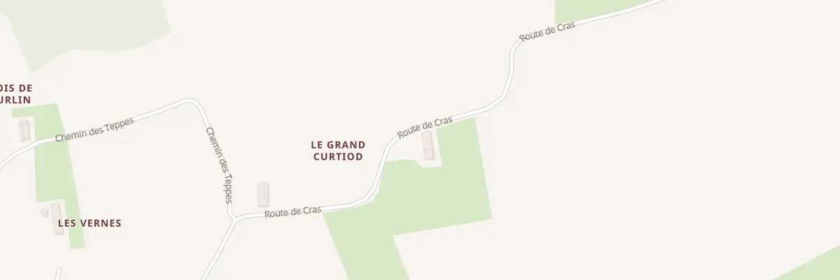 Plan du 1014 Rte de Cras à Saint-Martin-le-Châtel