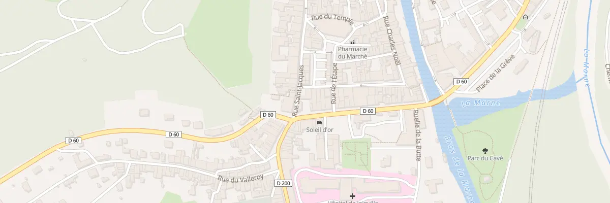 Plan du 2 Rue Saint Jacques à Joinville