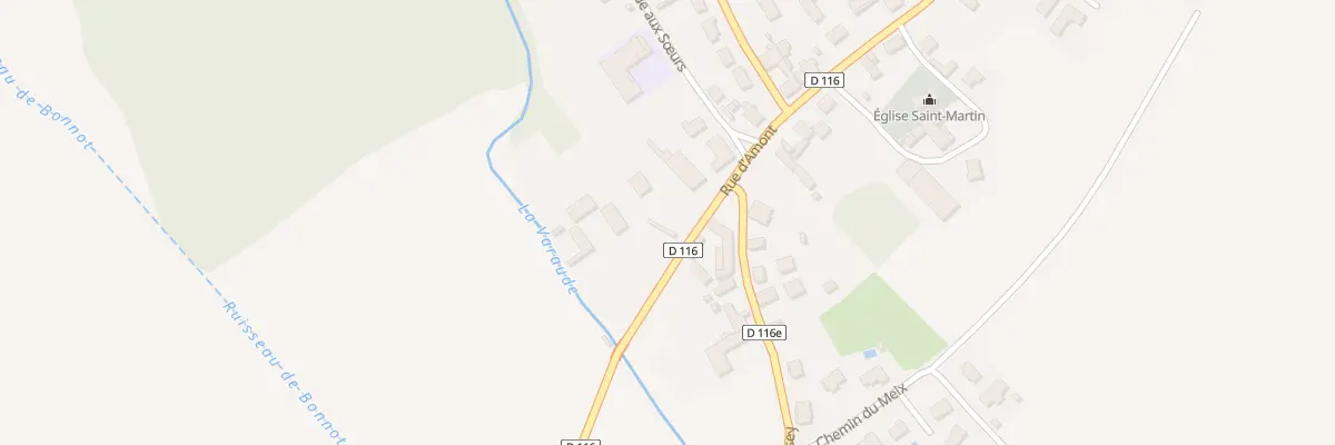 Plan du 1 Rue d’Amont à Izeure