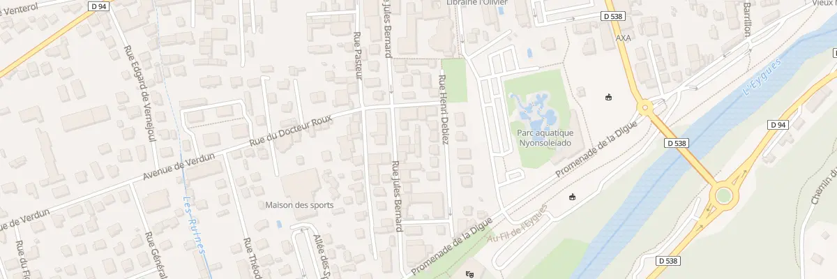 Plan du 27 Rue Jules Bernard à Nyons