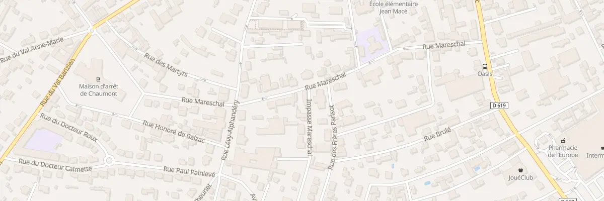 Plan du 23 Rue Mareschal à Chaumont