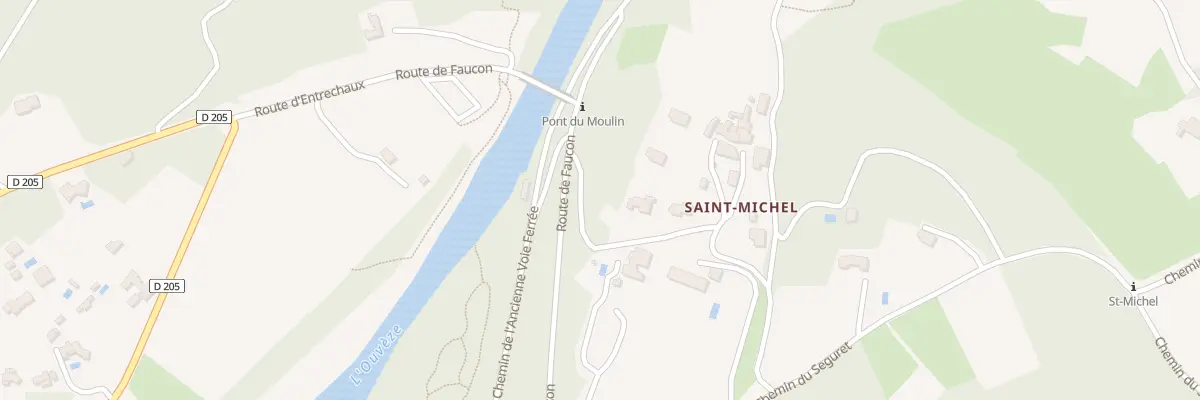 Plan du 9001 Che Justin Mouret à Entrechaux
