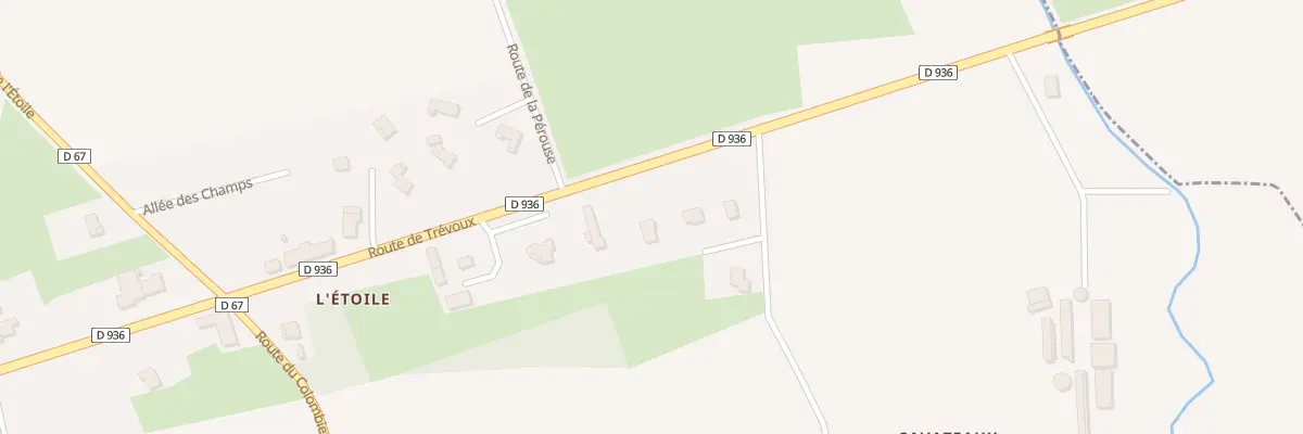 Plan du 238 Rte de Trevoux à Montracol