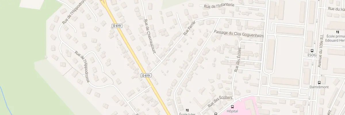 Plan du 6 Rue Ferrer à Chaumont