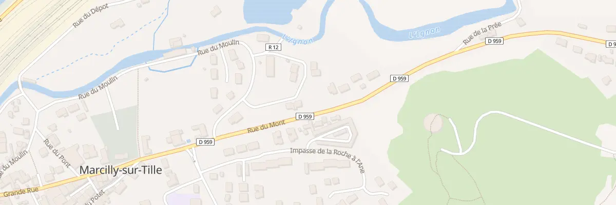 Plan du 14 Rue de la Houblonniere à Marcilly-sur-Tille