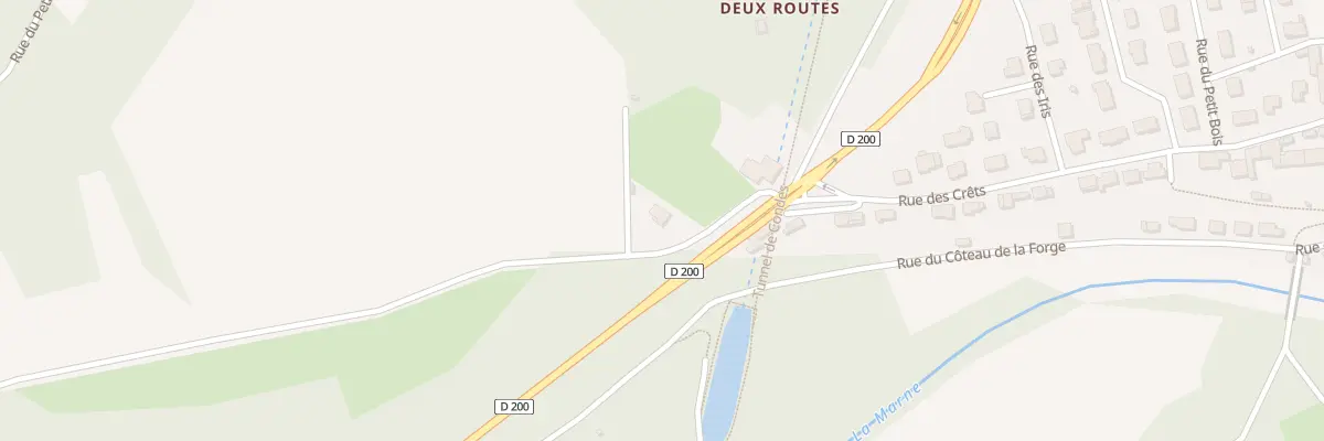 Plan du 2 Rte de Jonchery à Condes