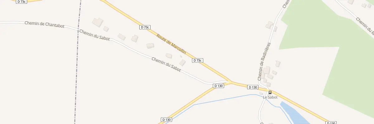Plan du 146 Che du Sabot à Thodure