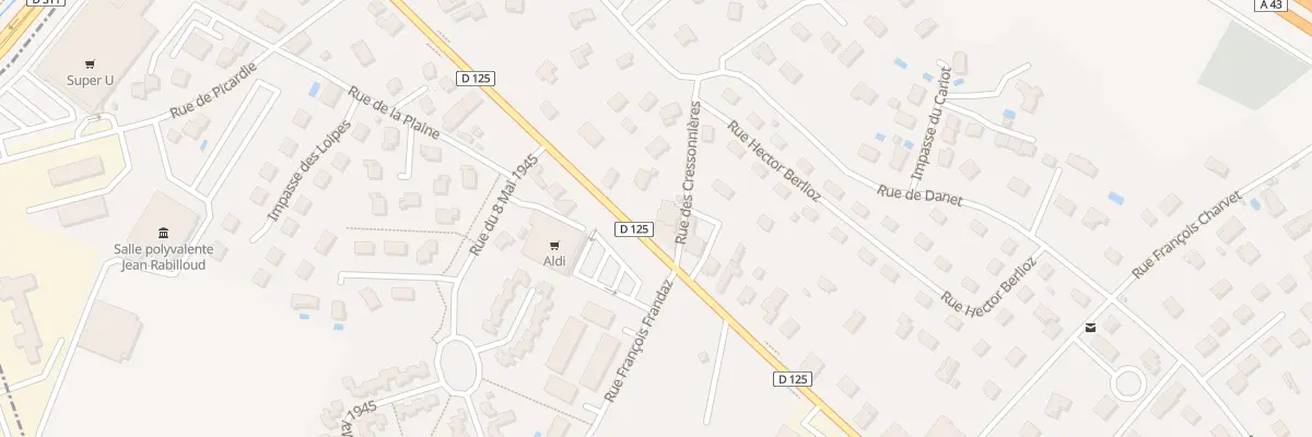 Plan du 27 Rue des Cressonnières à La Verpillière