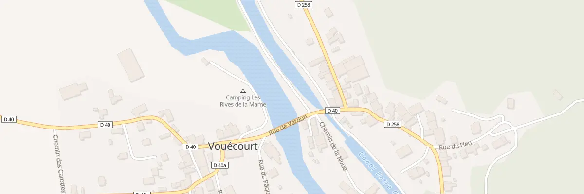 Plan du 1 Pl des Auges à Vouécourt
