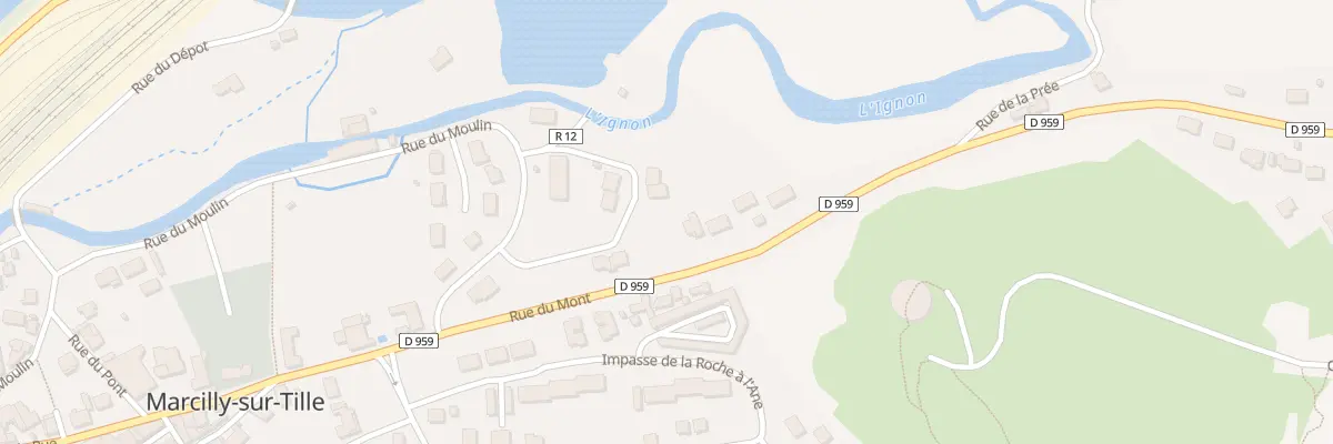 Plan du 18 Rue de la Houblonniere à Marcilly-sur-Tille