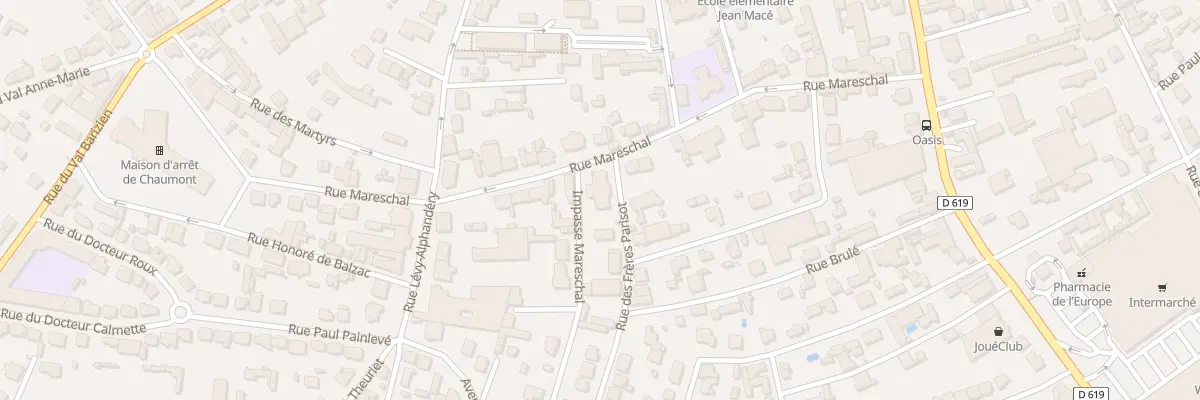 Plan du 17 Rue Mareschal à Chaumont