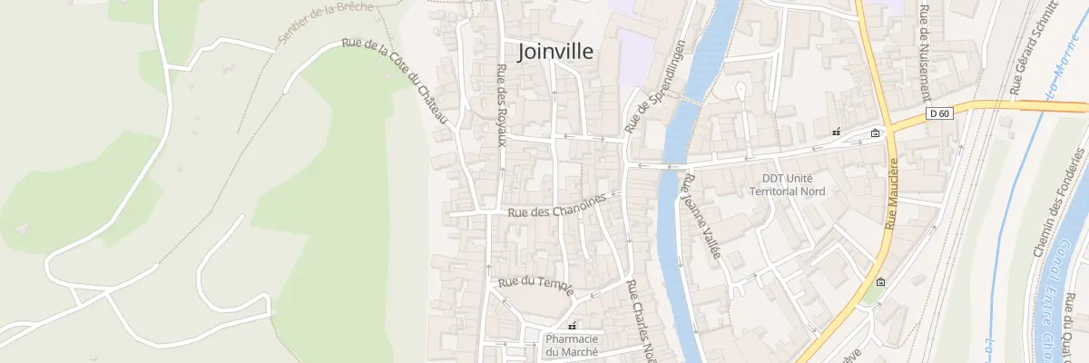 Plan du 14 Rue des Chanoines à Joinville