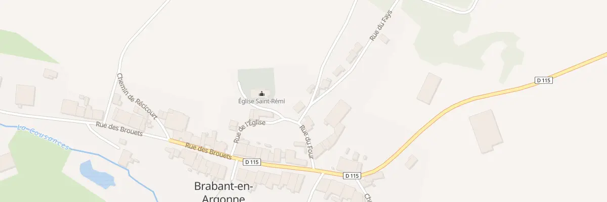 Plan du 1 Rue du Fays à Brabant-en-Argonne