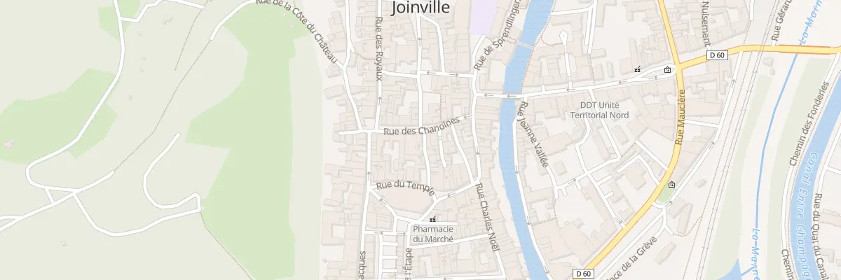 Plan du 5 Rue des Chanoines à Joinville