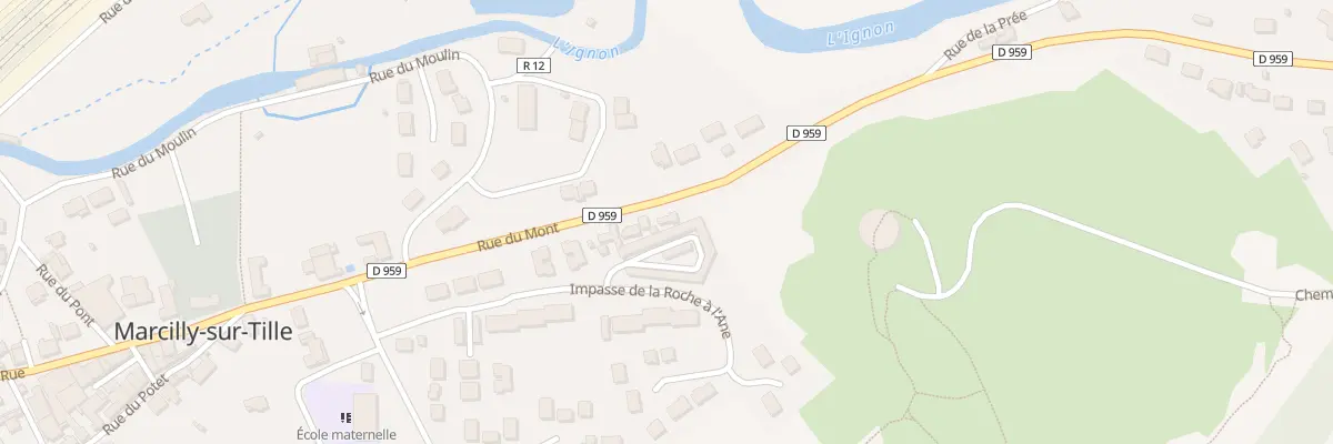Plan du 8 Rue du Mont à Marcilly-sur-Tille