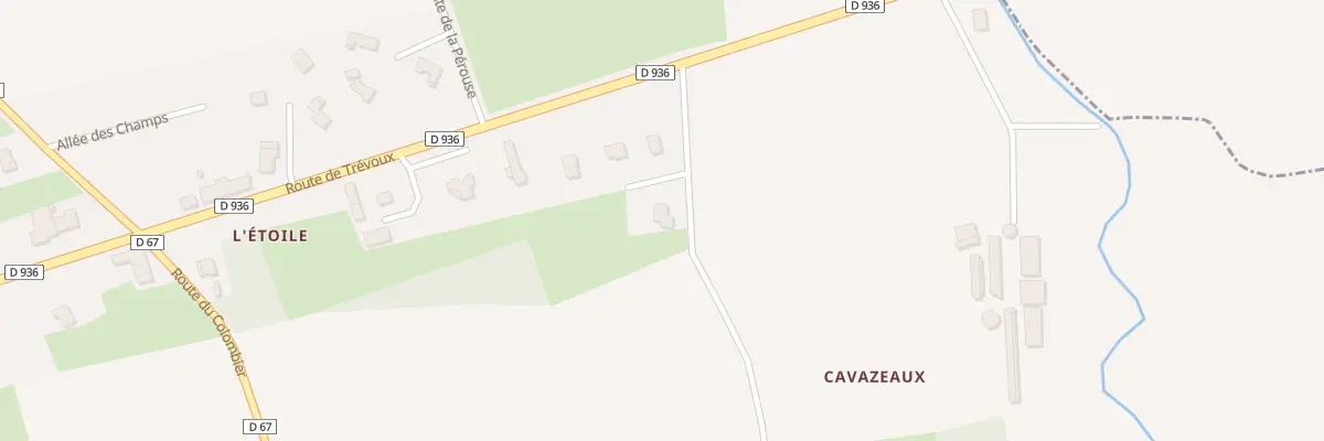 Plan du 230 Rte de Trevoux à Montracol