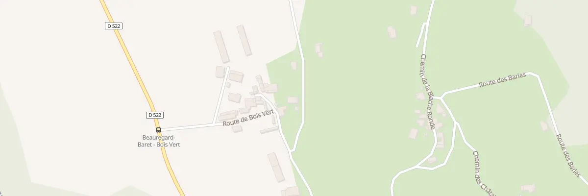 Plan du 365 Rte de Bois Vert à Beauregard-Baret