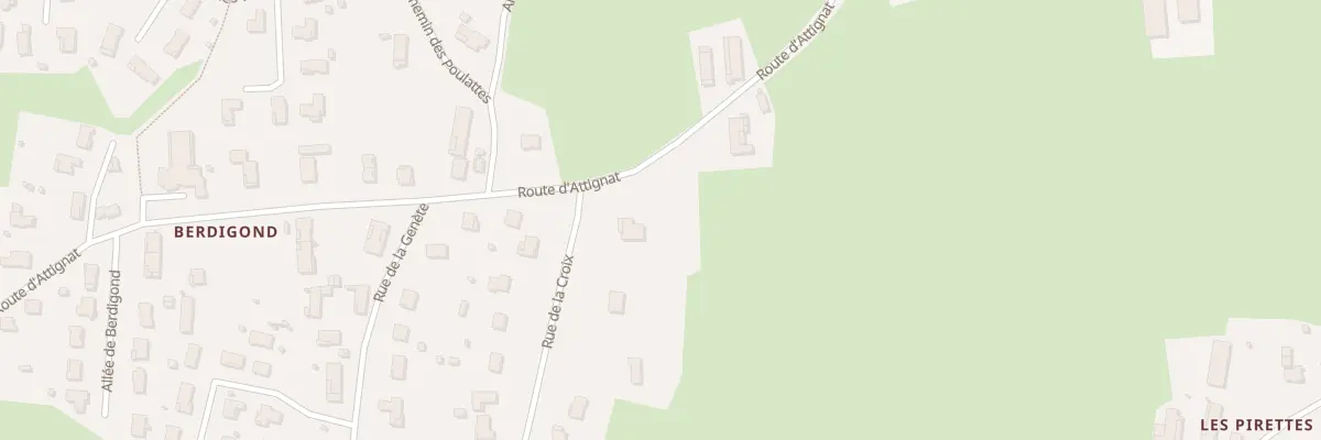 Plan du 738 Rte d’Attignat à Polliat