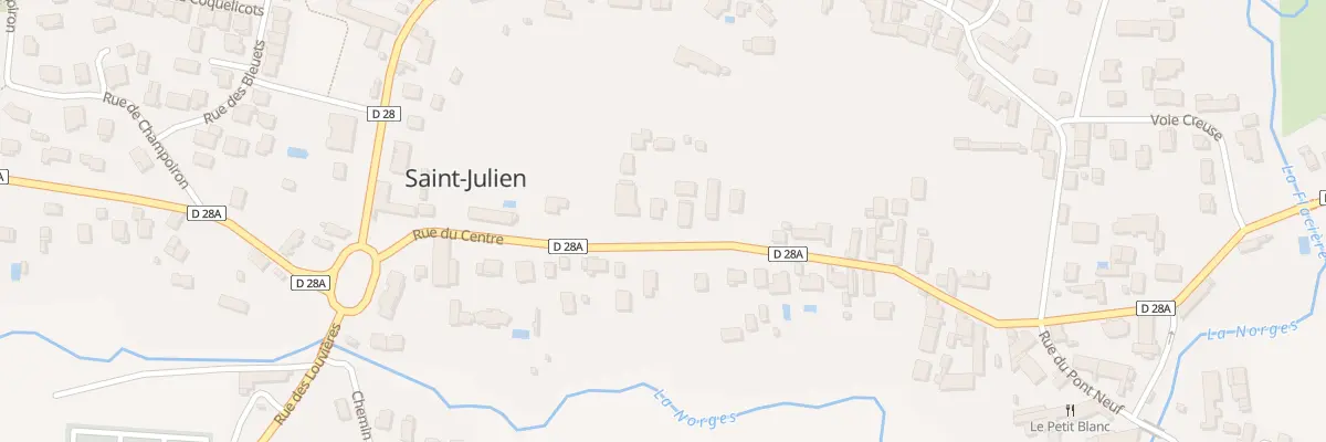 Plan du 13 Rue du Centre à Saint-Julien